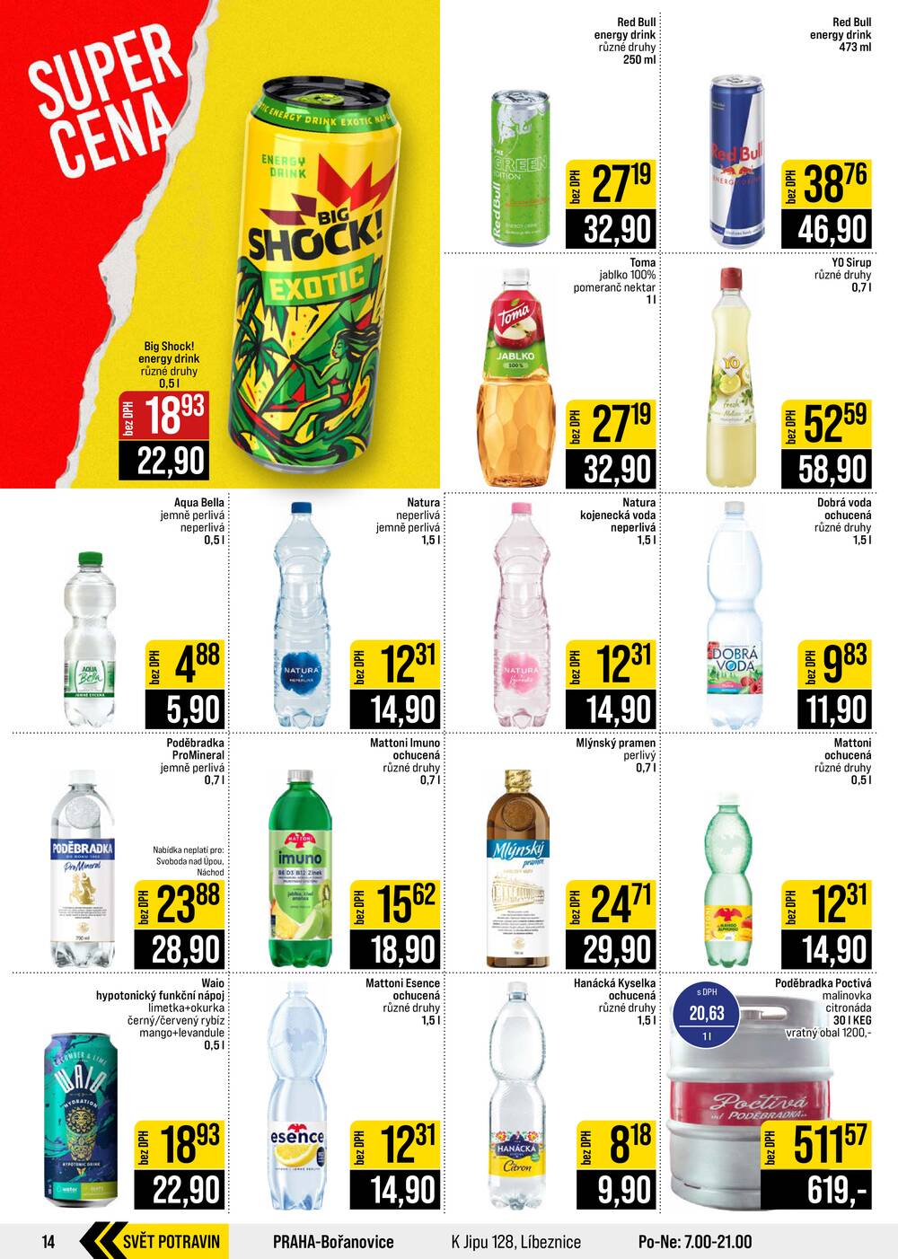 JIP Cash & Carry České Budějovice, Most, Náchod, Polička, Sušice a Svoboda nad Úpou od 19.8. do 25.8.2026