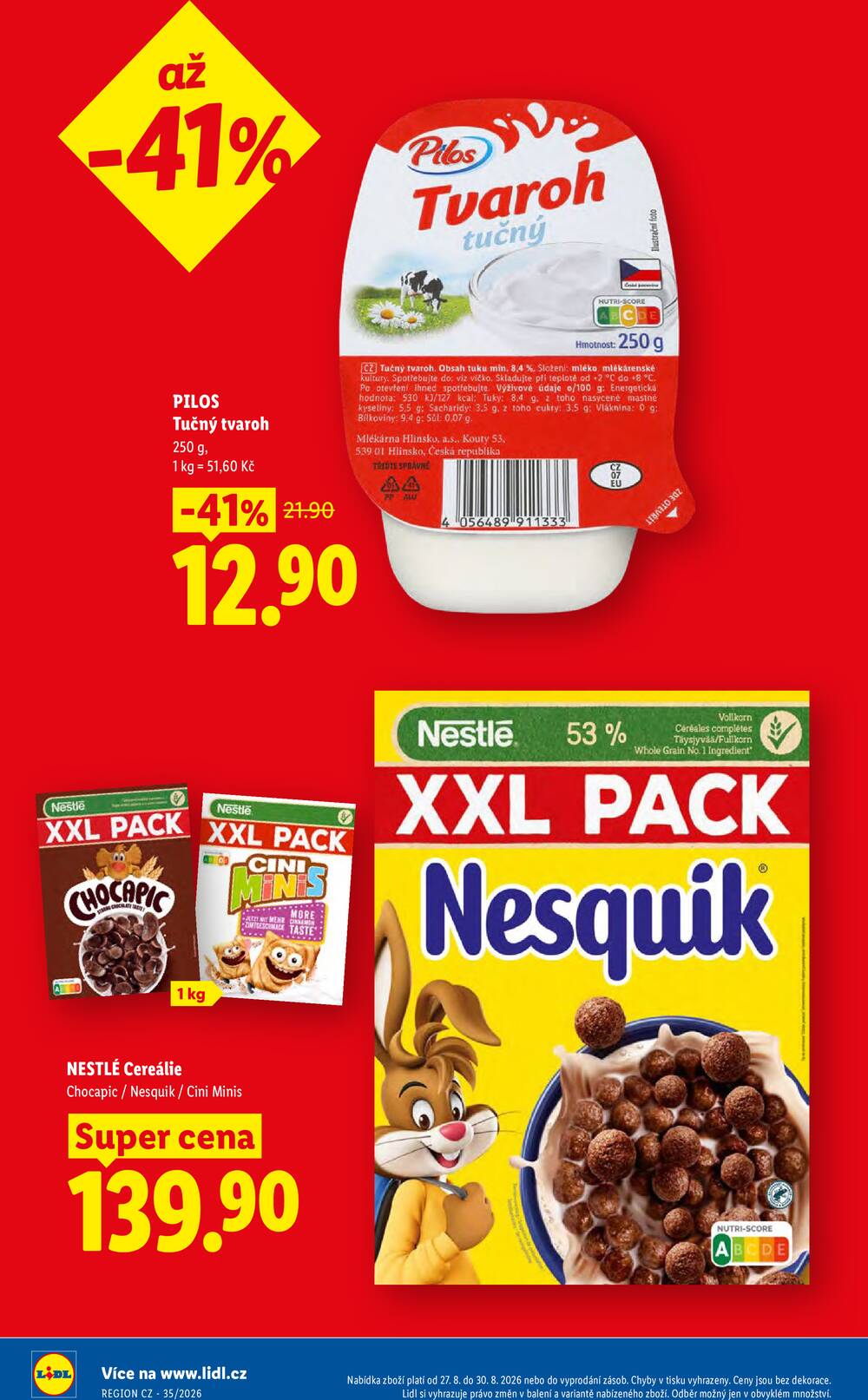 Lidl Čtvrtek od 27.8. do 30.8.2026