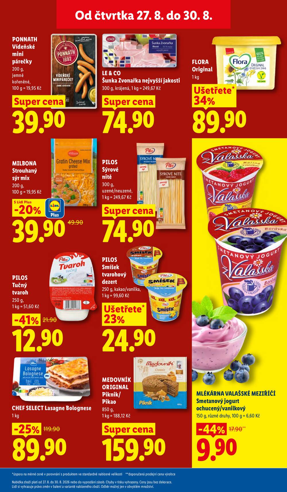 Lidl Čtvrtek od 27.8. do 30.8.2026