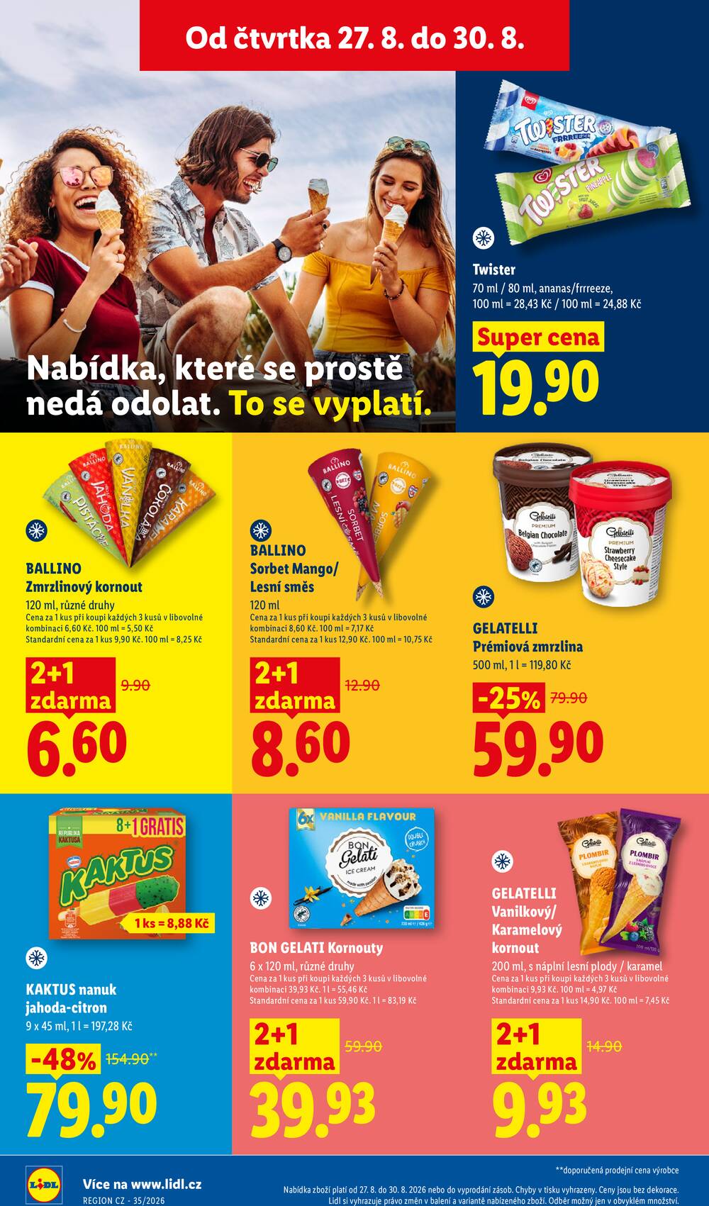 Lidl Čtvrtek od 27.8. do 30.8.2026