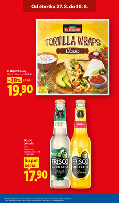 Lidl Čtvrtek od 27.8. do 30.8.2026