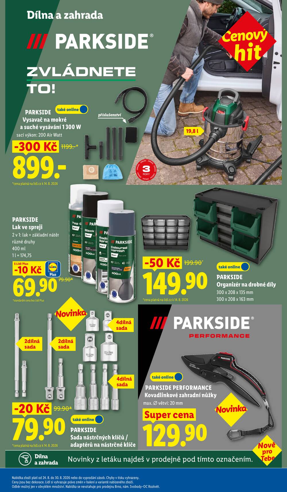 Lidl Spotřební zboží 24.8. - 30.8.