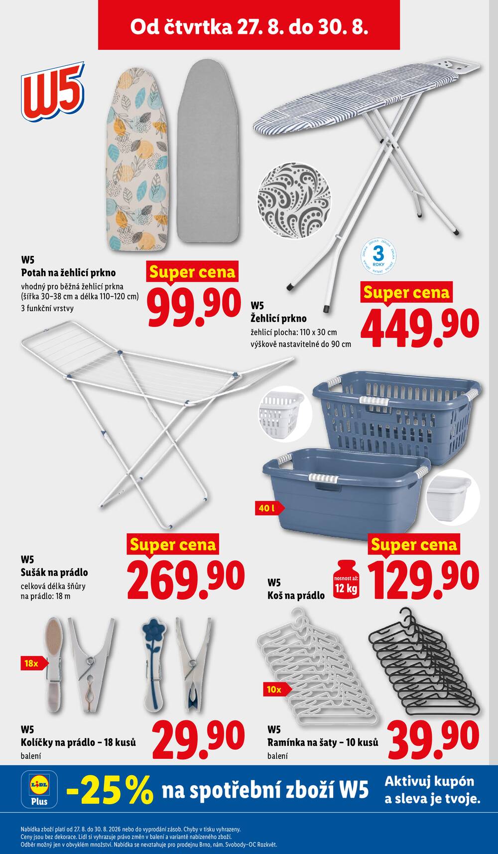 Lidl Spotřební zboží 24.8. - 30.8.