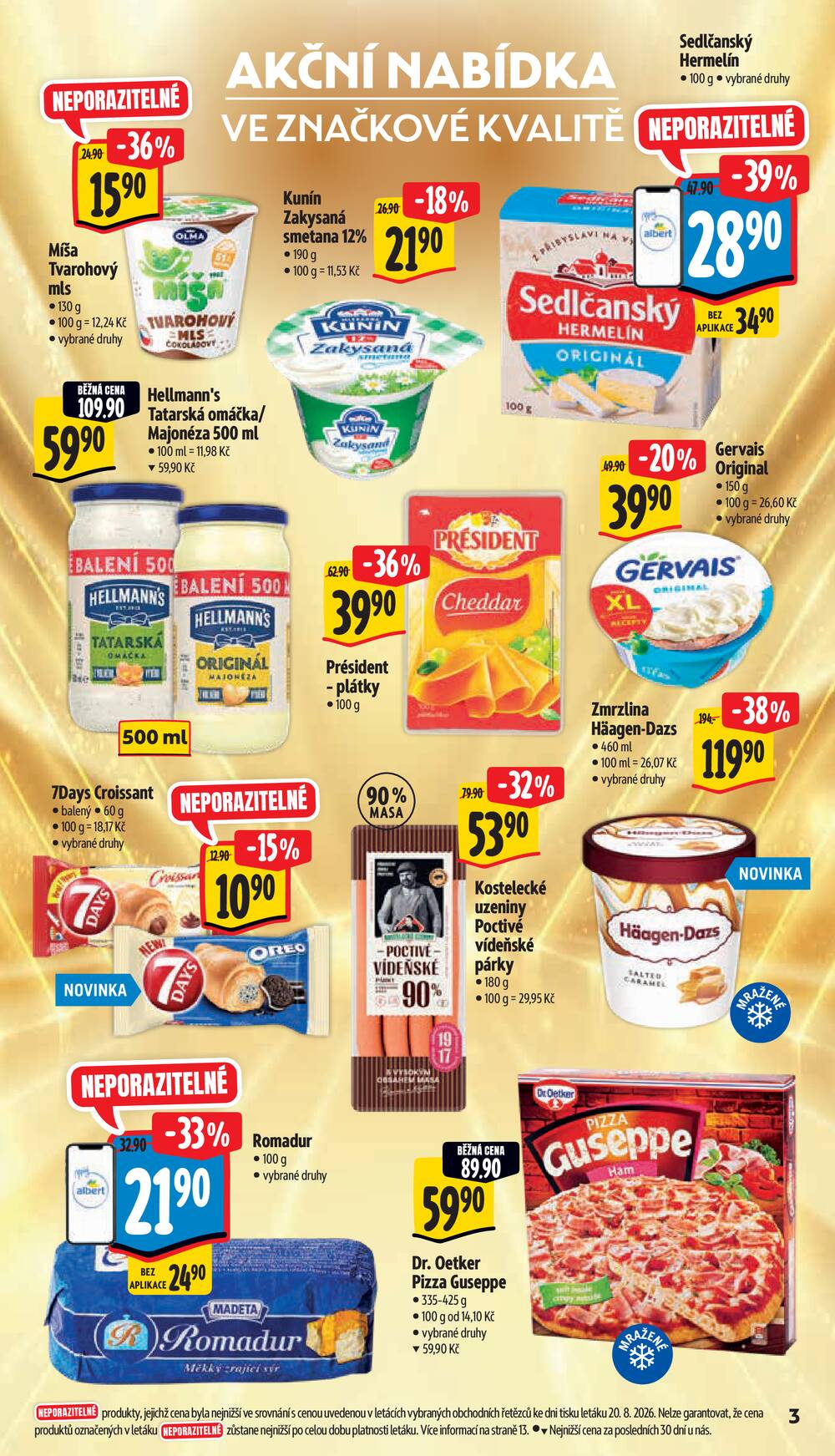 Albert Supermarket od 26.8. do 1.9.2026