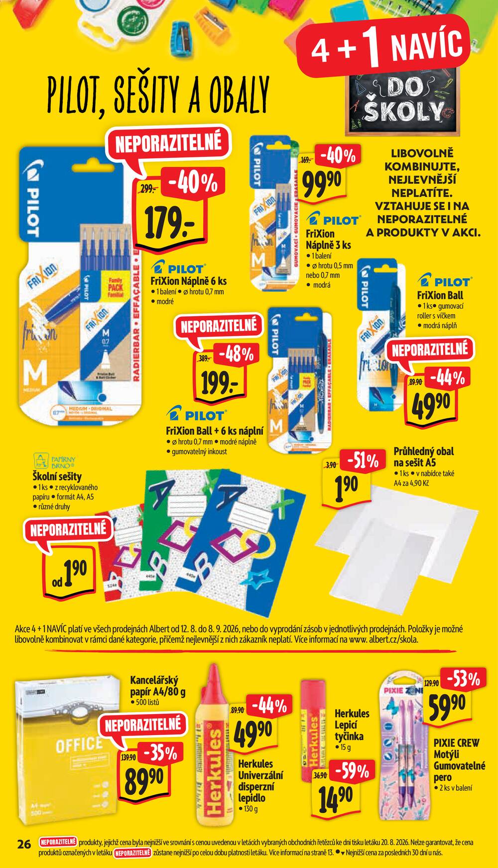 Albert Supermarket od 26.8. do 1.9.2026