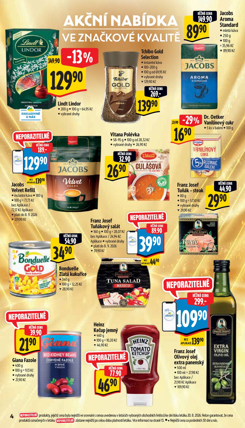Albert Supermarket Jihomoravský od 26.8. do 1.9.2026