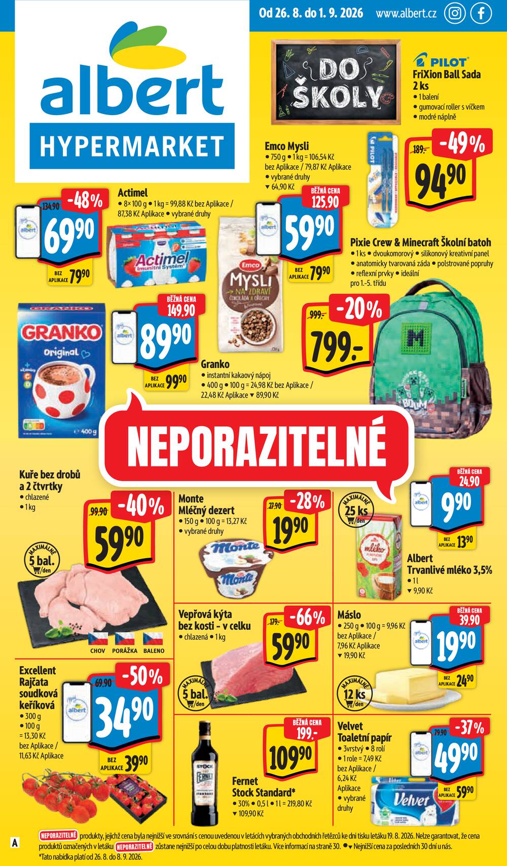 Albert  Hypermarket od 26.8. do 1.9.2026