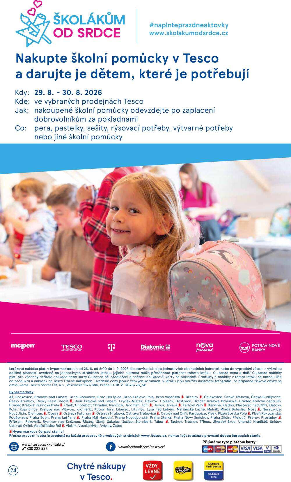 Tesco hypermarkety od 26.8. do 1.9.2026