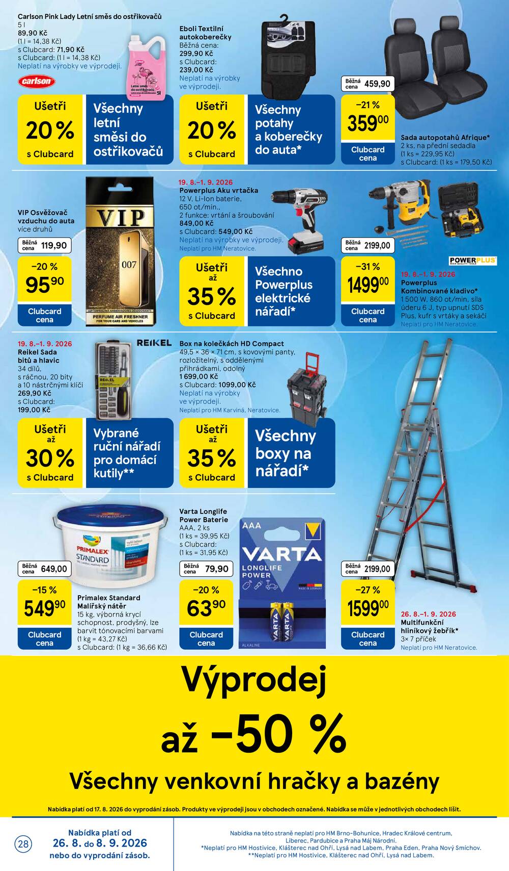Tesco hypermarkety od 26.8. do 1.9.2026