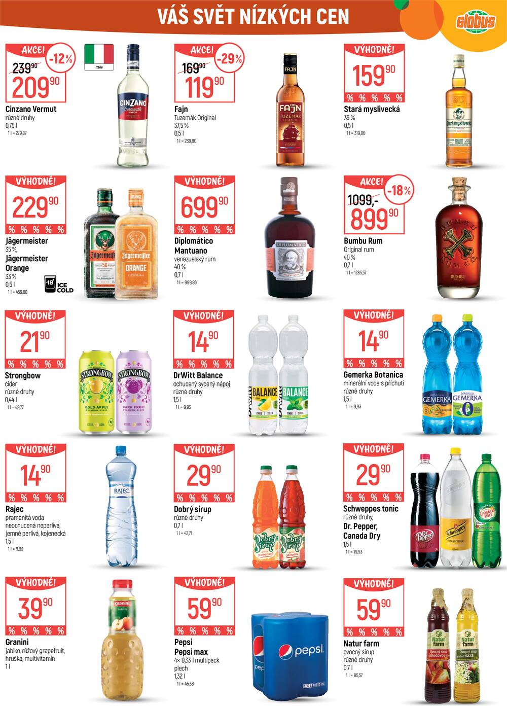 Akční leták Globus 26.8. - 1.9.2026 - Globus Praha - Centrum Černý Most