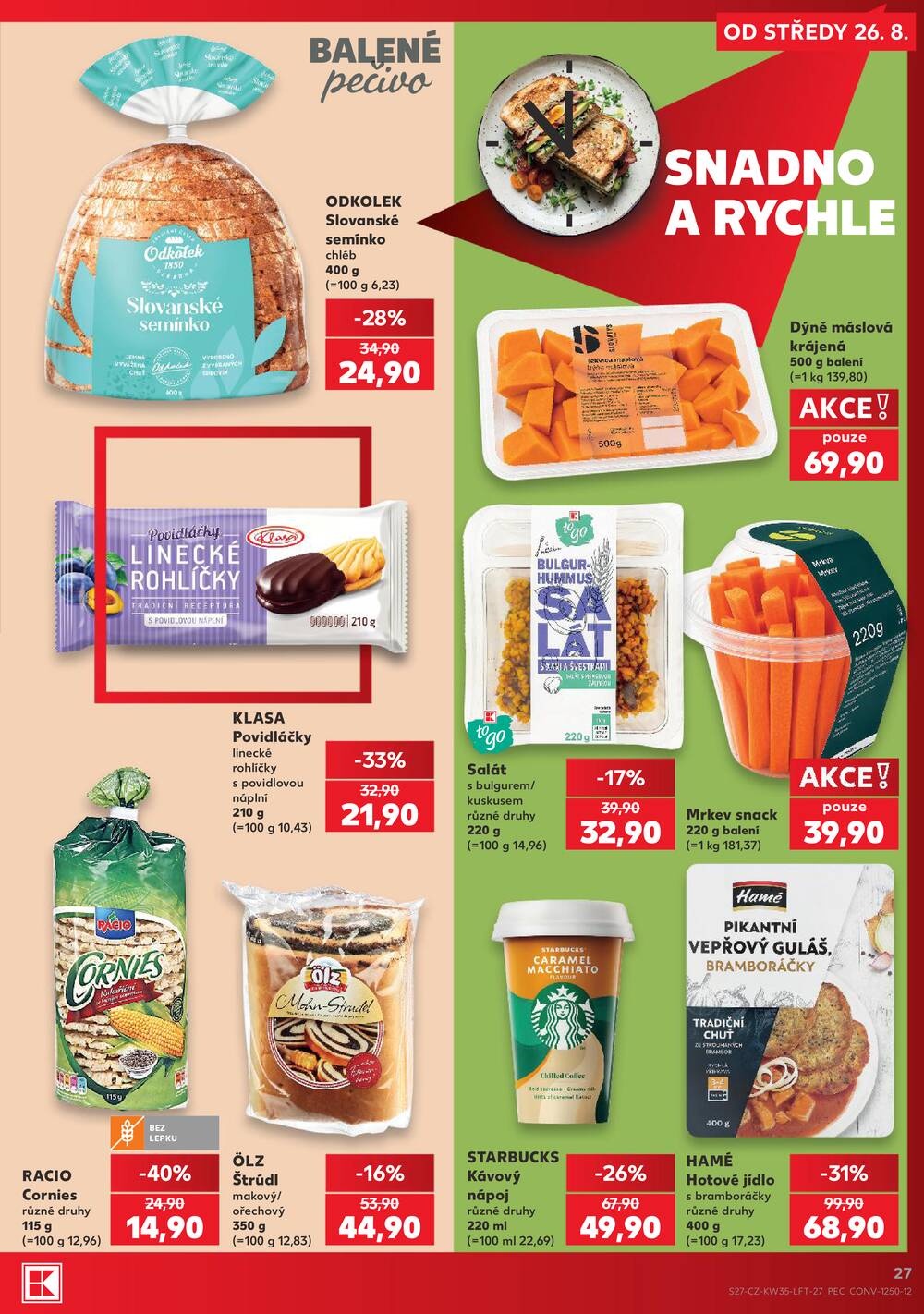 Kaufland 26.8. - 1.9. - Kaufland - Veselí nad Lužnicí - Budějovická