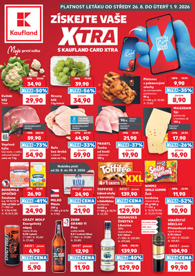 Leták Kaufland 26.8. - 1.9. - Kaufland - Veselí nad Lužnicí - Budějovická