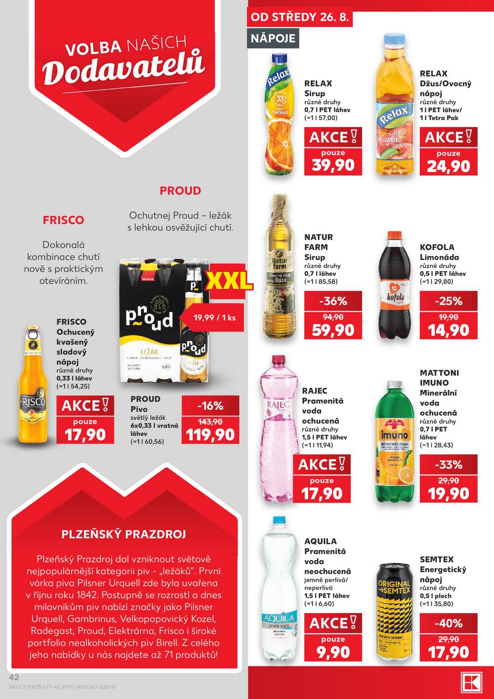 Kaufland 26.8. - 1.9. - Kaufland - Pelhřimov