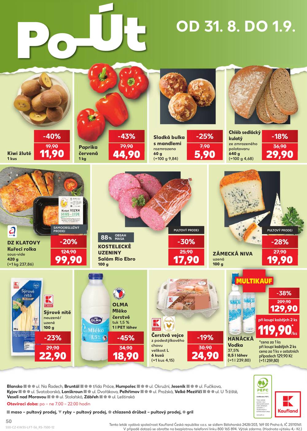 Kaufland 26.8. - 1.9. - Kaufland Humpolec