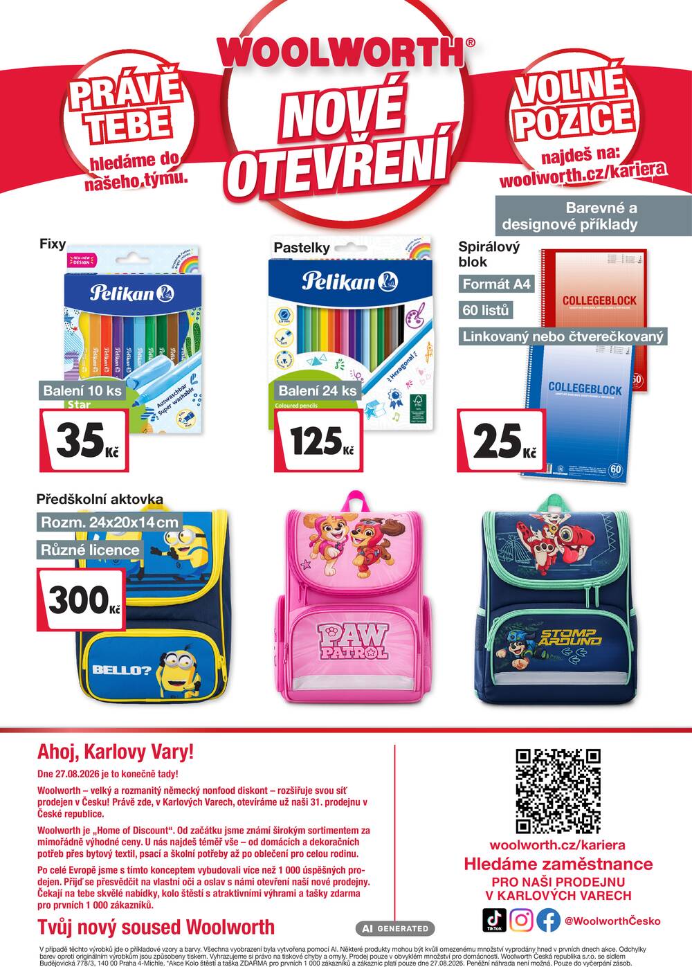 Woolworth Karlovy Vary od 21.8. do 31.8.2026
