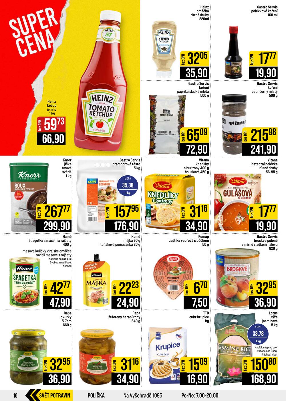 JIP Cash & Carry České Budějovice, Most, Náchod, Polička, Sušice a Svoboda nad Úpou od 26.8. do 1.9.2026