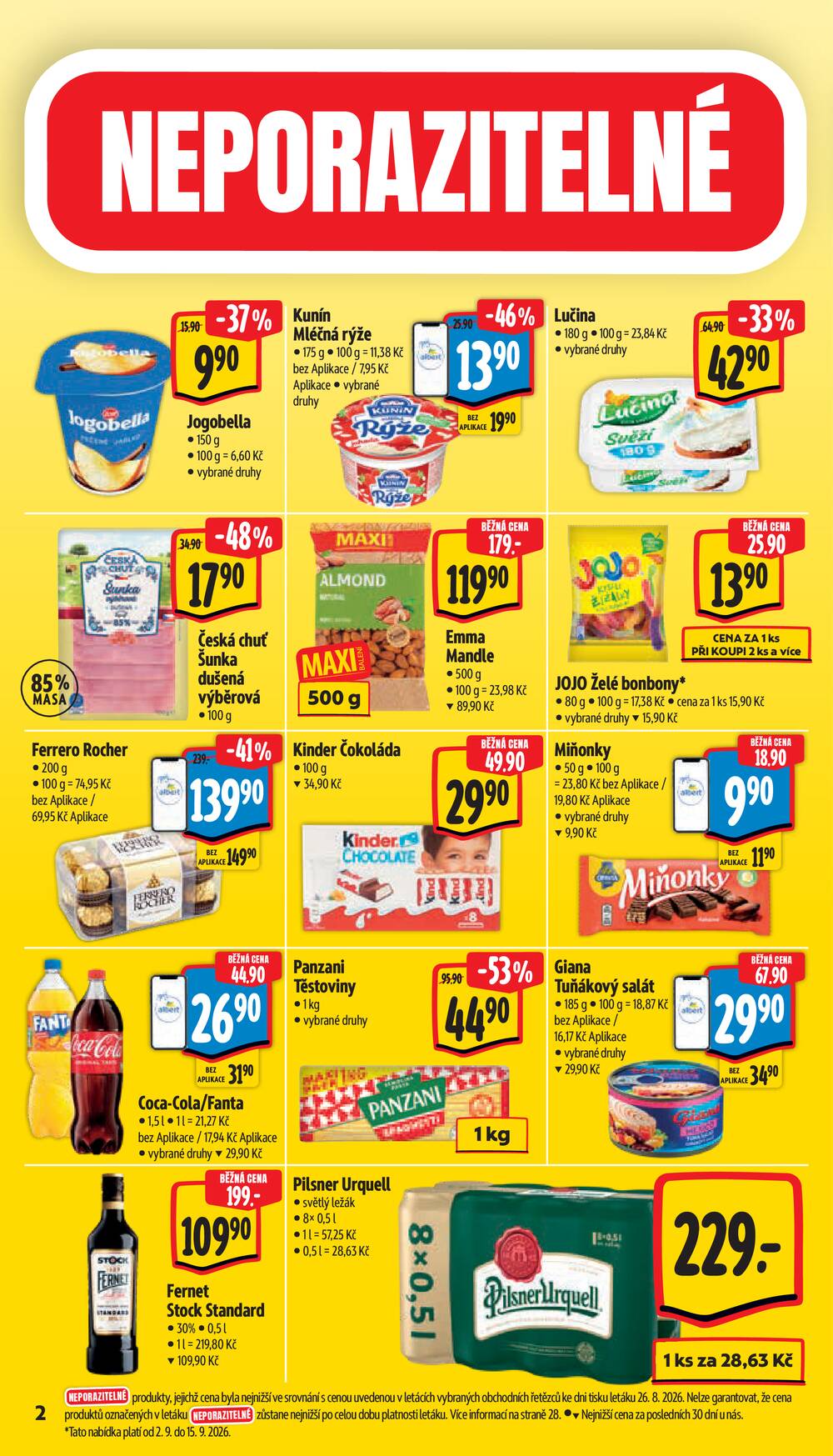 Leták Albert - Albert Hypermarket od 2.9. do 8.9.2026 - strana 2 Leták Albert - Albert Hypermarket od 2.9. do 8.9.2026 - strana 2