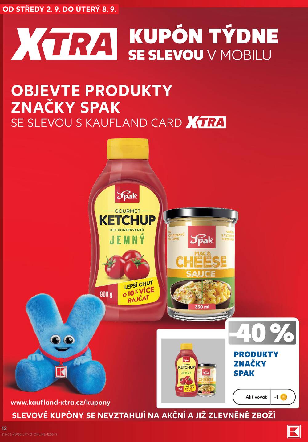 Leták Kaufland - Kaufland 2.9. - 8.9. - Kaufland - Děčín - strana 12