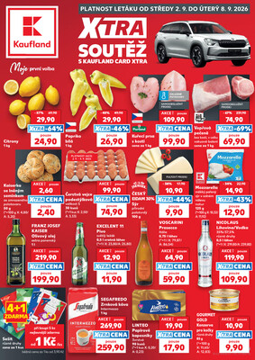 Kaufland - Kaufland 2.9. - 8.9. - Kaufland Turnov Sobotecká