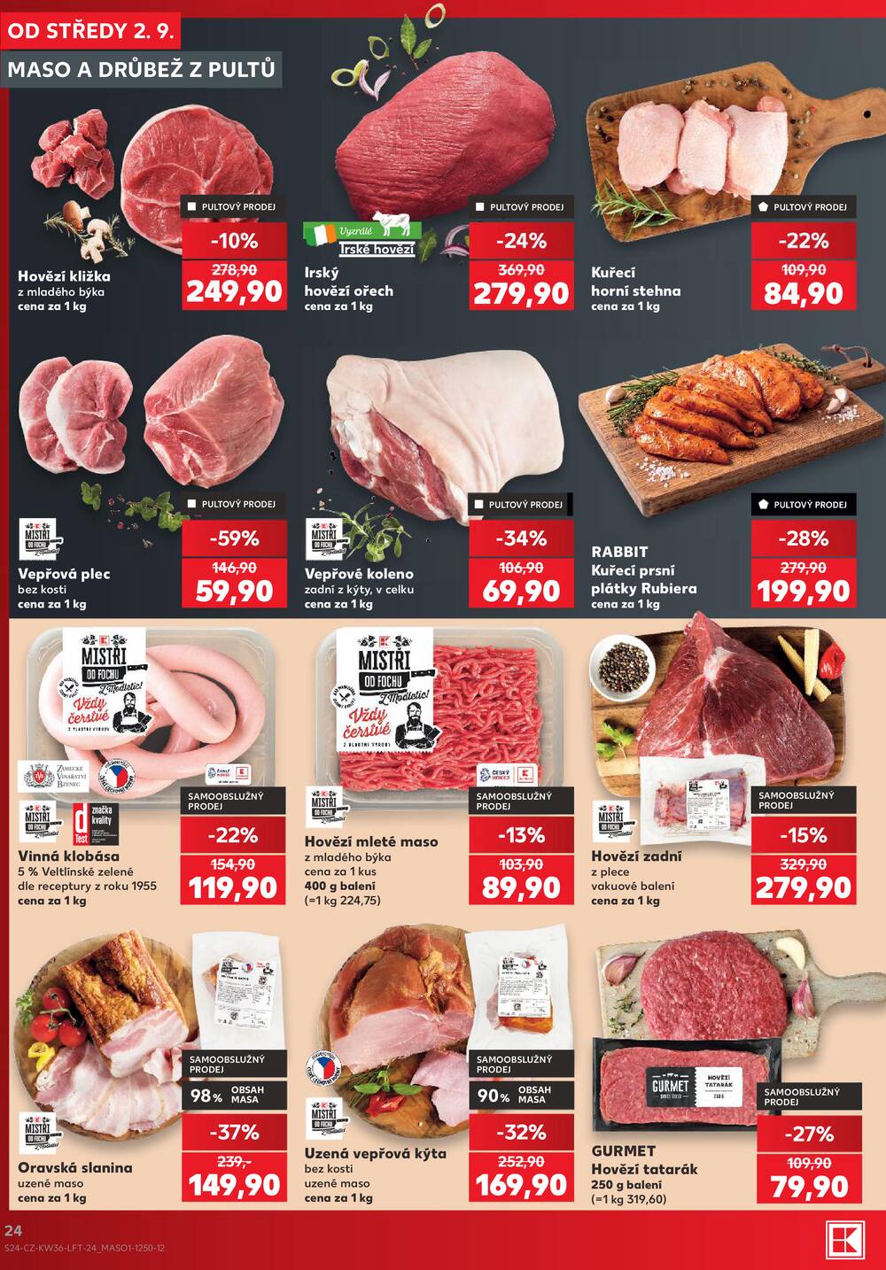Leták Kaufland - Kaufland 2.9. - 8.9. - Kaufland - Lovosice (Siřejovická) - strana 24 Leták Kaufland - Kaufland 2.9. - 8.9. - Kaufland - Lovosice (Siřejovická) - strana 24