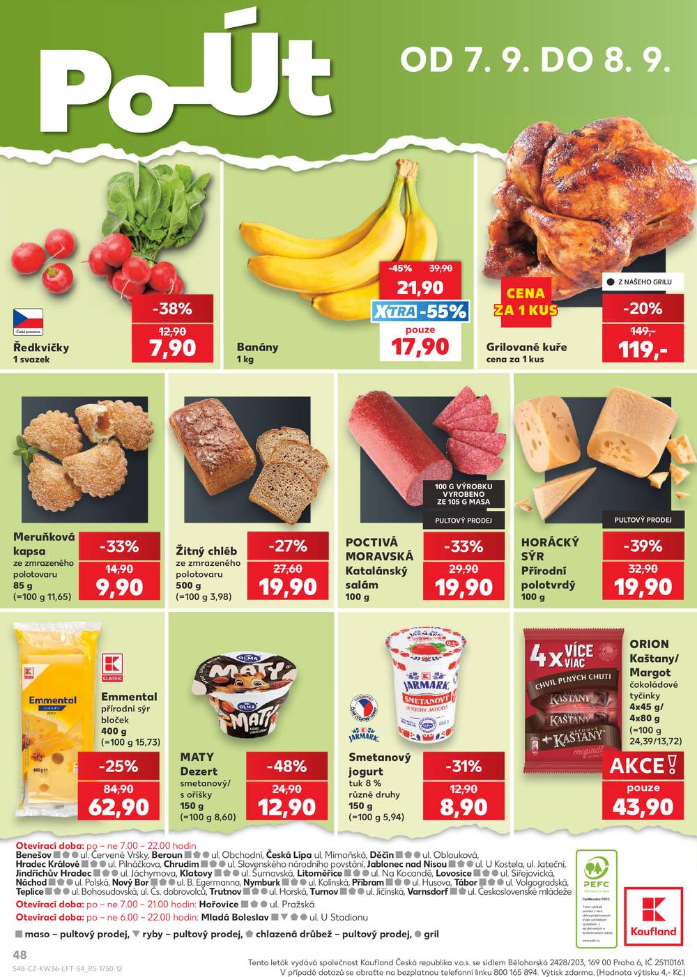 Leták Kaufland - Kaufland 2.9. - 8.9. - Kaufland - Lovosice (Siřejovická) - strana 48 Leták Kaufland - Kaufland 2.9. - 8.9. - Kaufland - Lovosice (Siřejovická) - strana 48