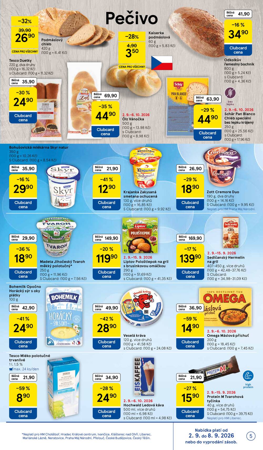 Tesco hypermarkety od 2.9. do 8.9.2026