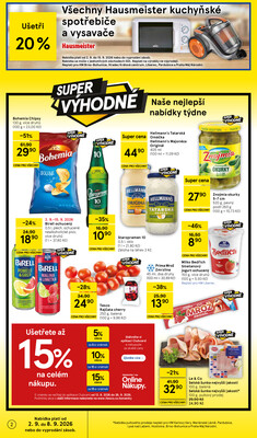 Tesco hypermarkety od 2.9. do 8.9.2026