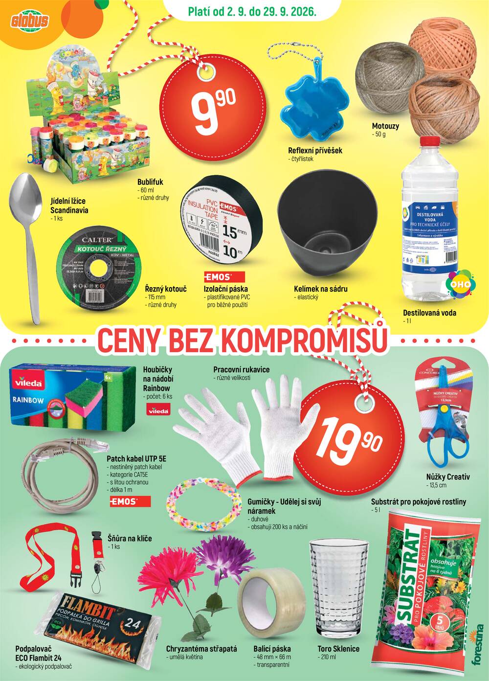 Leták Globus - Akční leták Globus 2.9. - 29.9.2026 - Globus Olomouc - strana 1