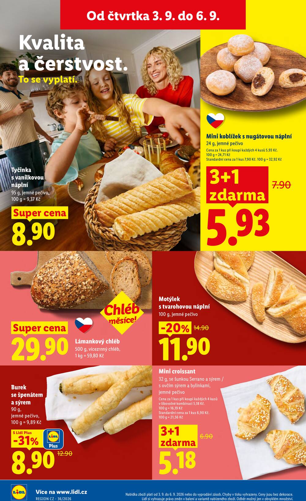 Lidl Čtvrtek od 3.9. do 6.9.2026