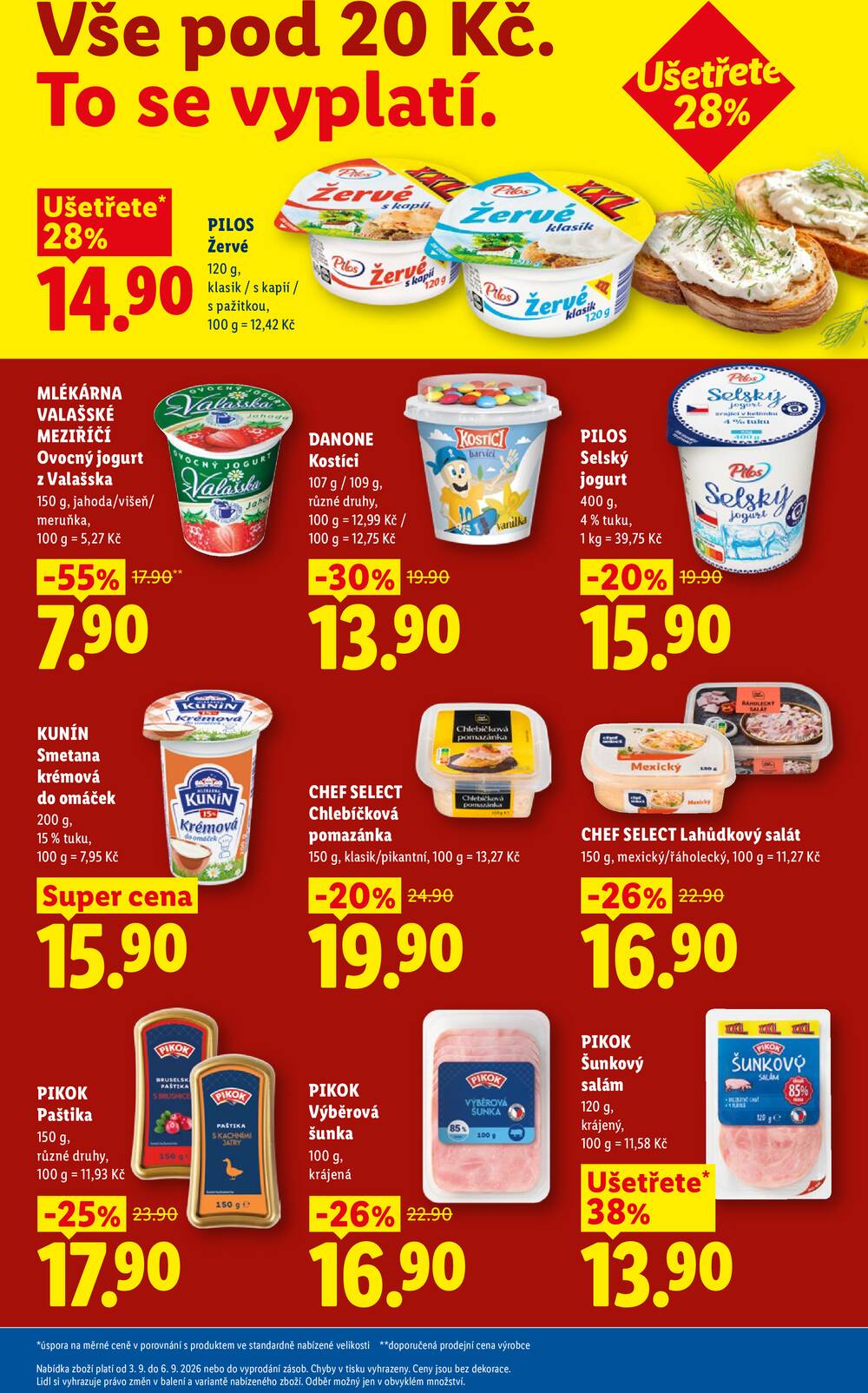 Lidl Čtvrtek od 3.9. do 6.9.2026