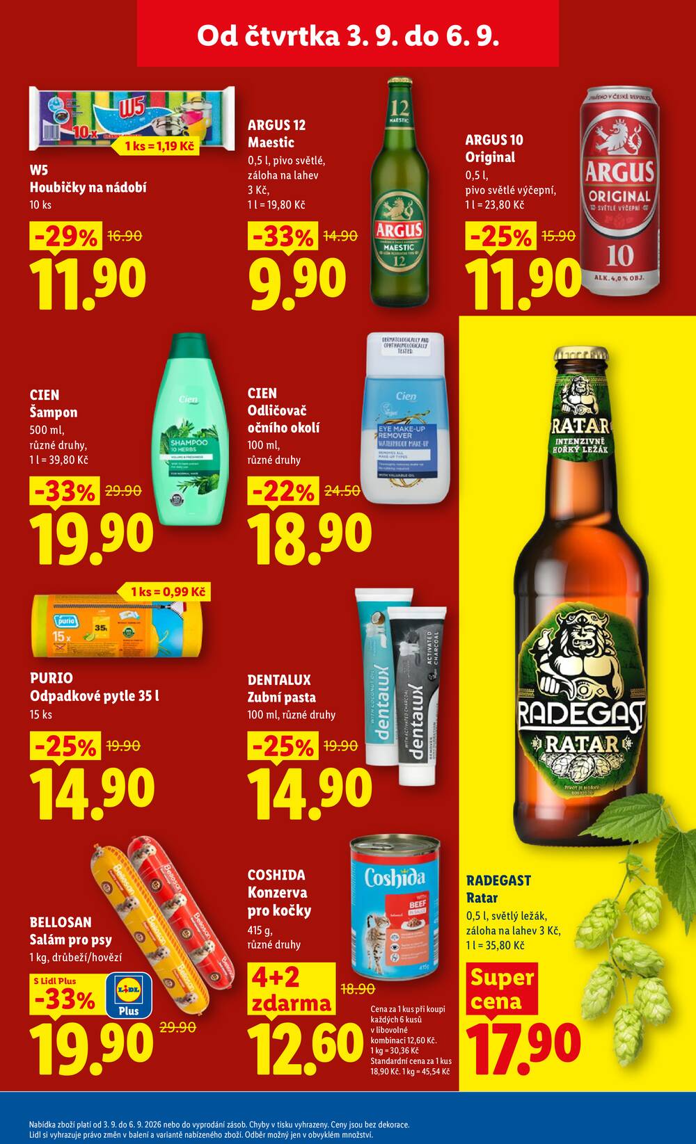 Lidl Čtvrtek od 3.9. do 6.9.2026