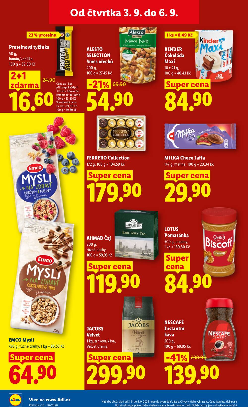 Lidl Čtvrtek od 3.9. do 6.9.2026