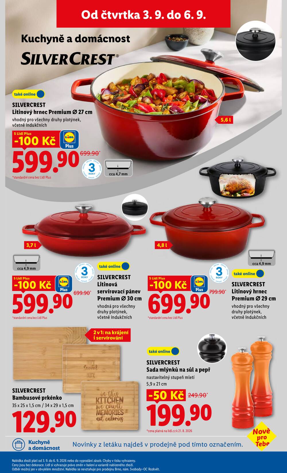 Lidl Čtvrtek od 3.9. do 6.9.2026