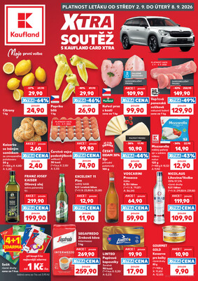 Leták Kaufland 2.9. - 8.9. - Kaufland - Kroměříž