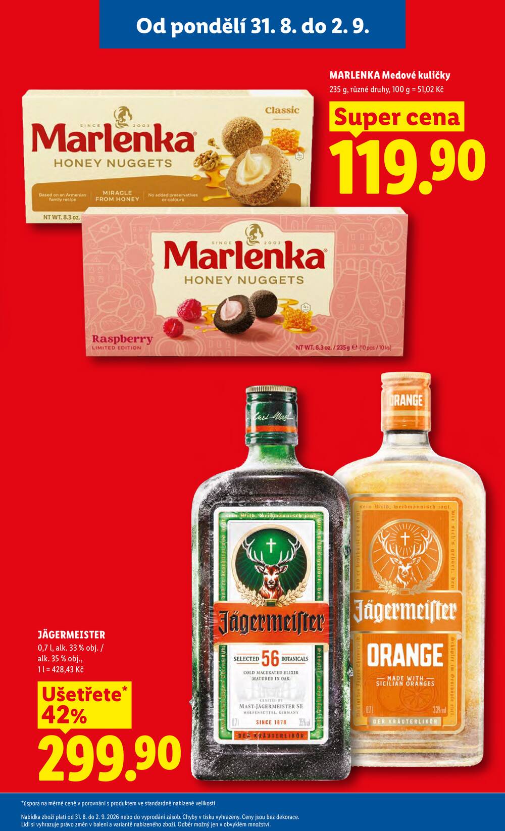 Lidl od 31.8. do 2.9.2026