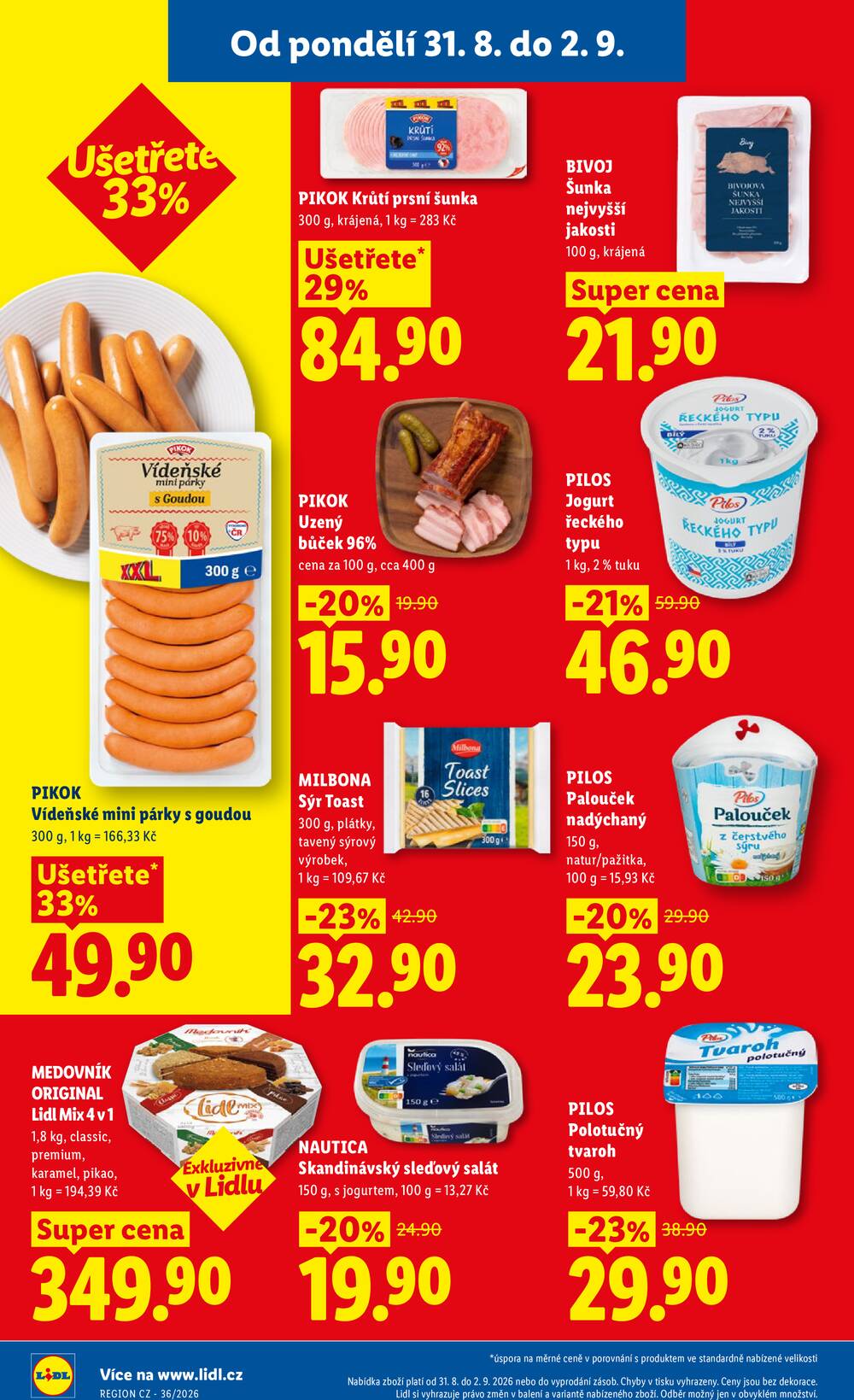 Lidl od 31.8. do 2.9.2026