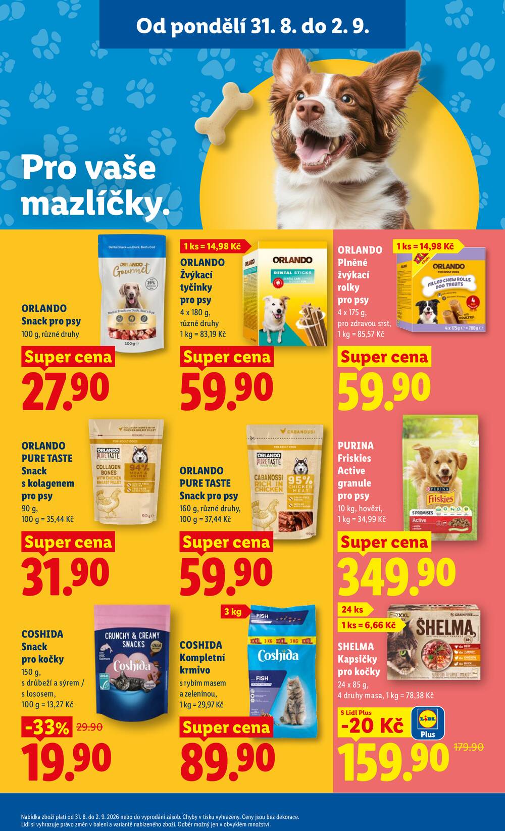 Lidl od 31.8. do 2.9.2026