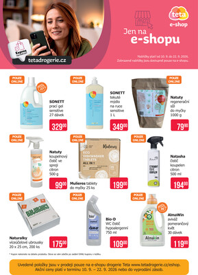 Teta drogerie eshop od 10.9. do 22.9.2026