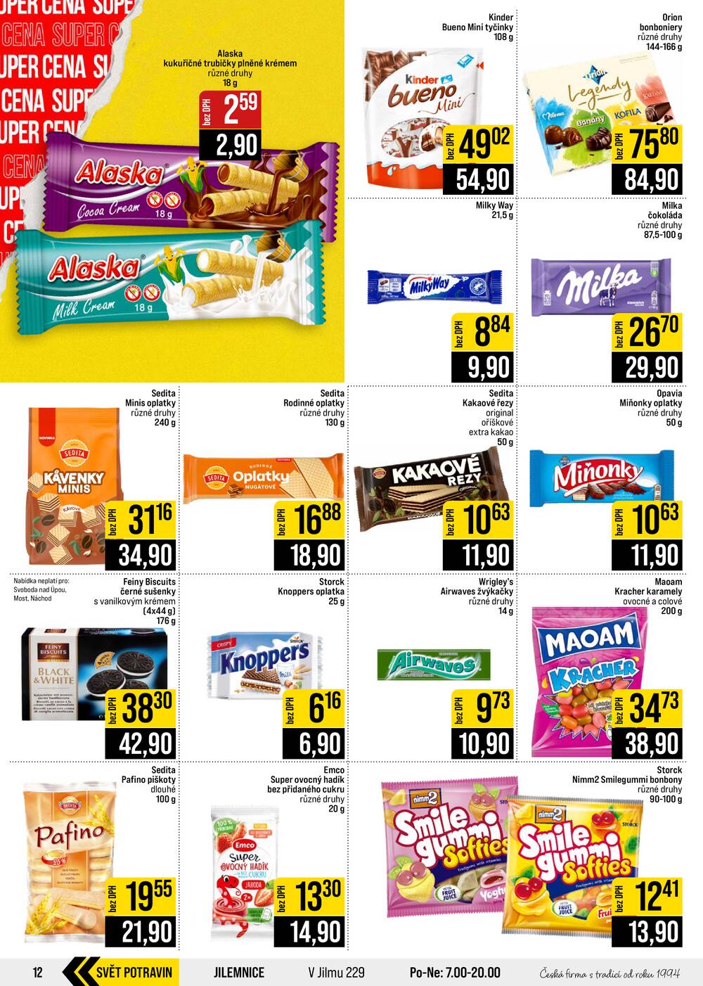JIP Cash & Carry České Budějovice, Most, Náchod, Polička, Sušice a Svoboda nad Úpou od 2.9. do 8.9.2026