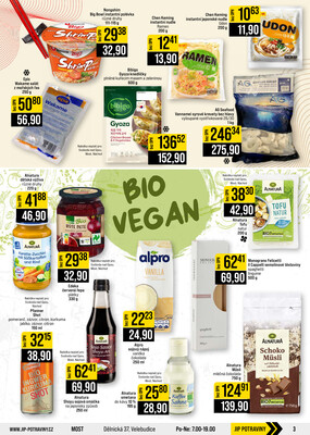JIP Cash & Carry České Budějovice, Most, Náchod, Polička, Sušice a Svoboda nad Úpou od 2.9. do 8.9.2026