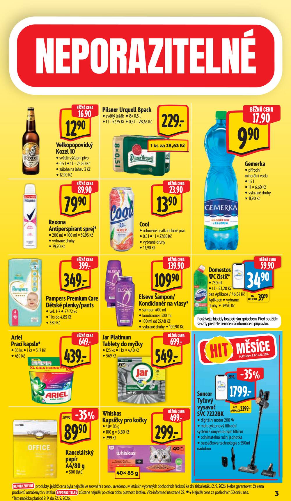 Albert  Hypermarket od 9.9. do 15.9.2026