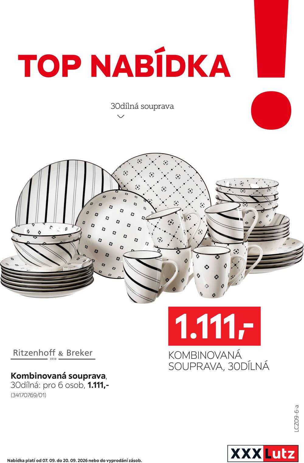 Leták XXXLutz - XXXLutz Top nabídka do 20.9. - strana 1 Leták XXXLutz - XXXLutz Top nabídka do 20.9. - strana 1