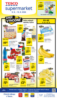Leták Tesco supermarkety od 9.9. do 15.9.2026