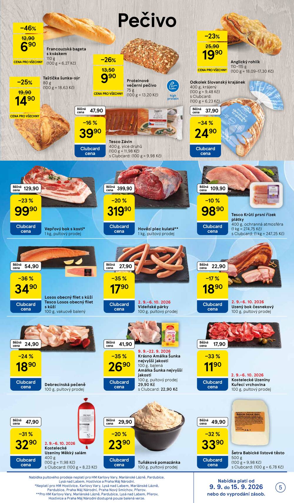 Leták Tesco - Tesco hypermarkety od 9.9. do 15.9.2026 - strana 5