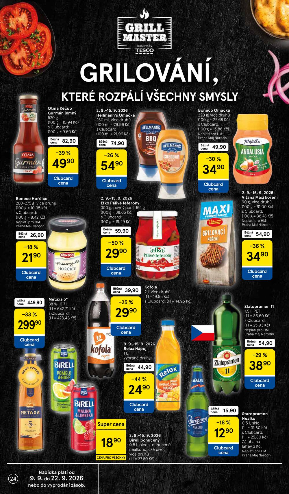 Leták Tesco - Tesco hypermarkety od 9.9. do 15.9.2026 - strana 24 Leták Tesco - Tesco hypermarkety od 9.9. do 15.9.2026 - strana 24