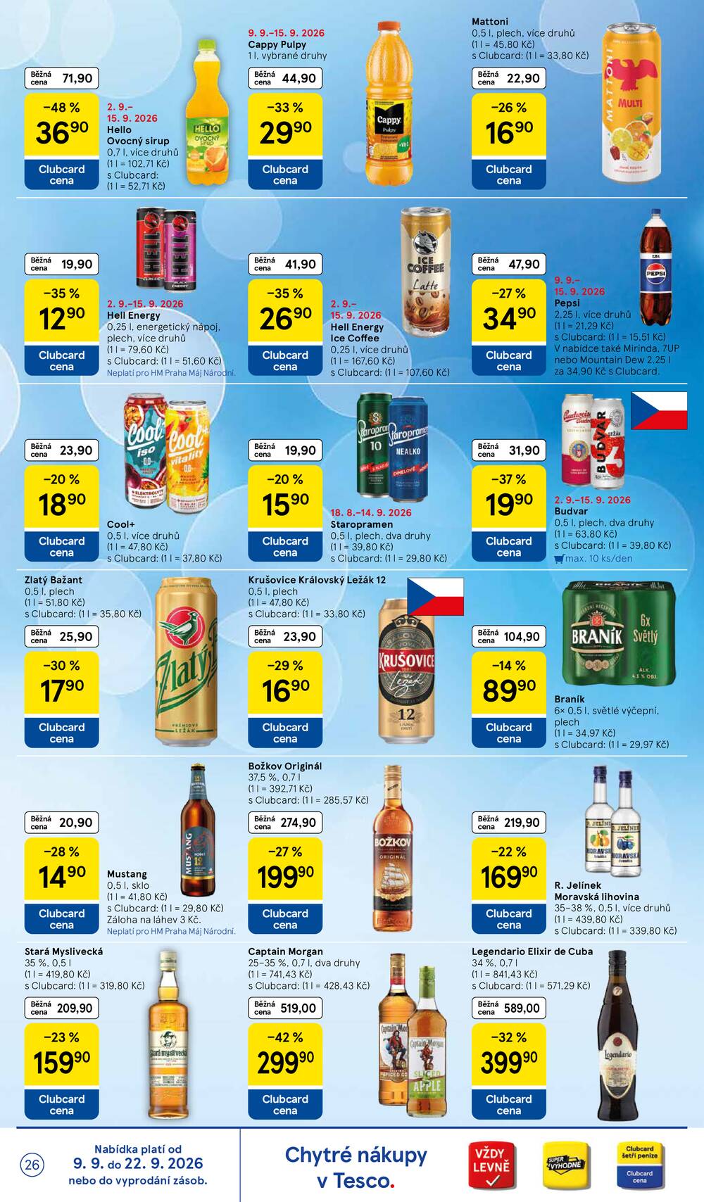 Leták Tesco - Tesco hypermarkety od 9.9. do 15.9.2026 - strana 26 Leták Tesco - Tesco hypermarkety od 9.9. do 15.9.2026 - strana 26