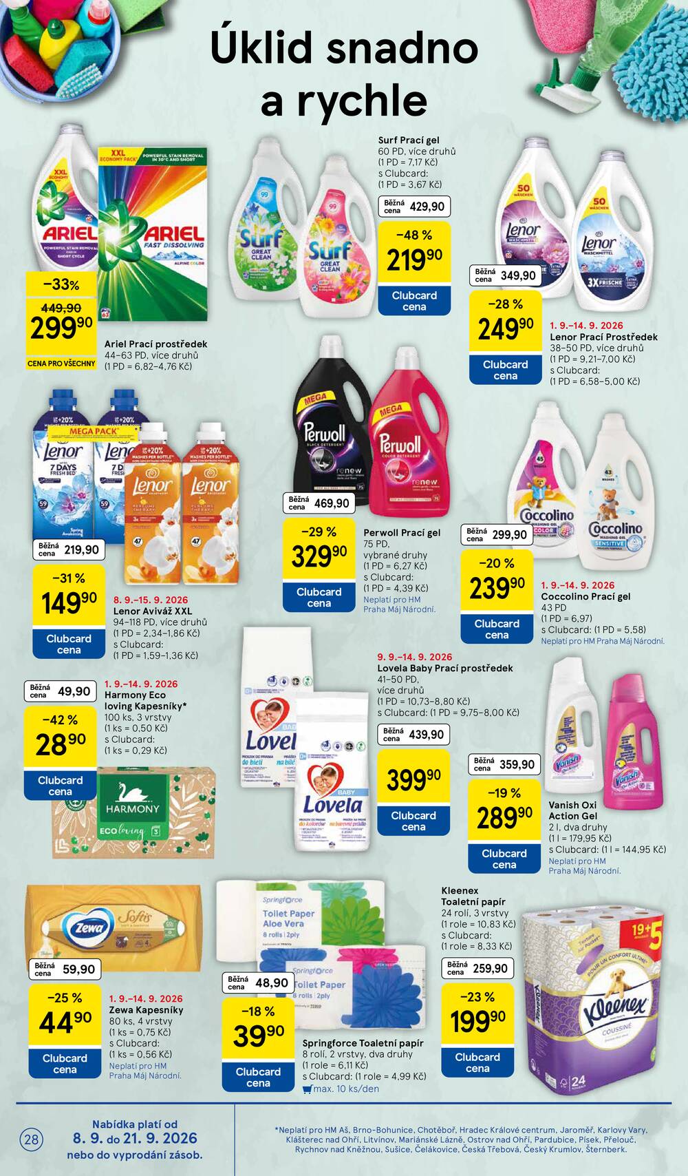 Leták Tesco - Tesco hypermarkety od 9.9. do 15.9.2026 - strana 28 Leták Tesco - Tesco hypermarkety od 9.9. do 15.9.2026 - strana 28