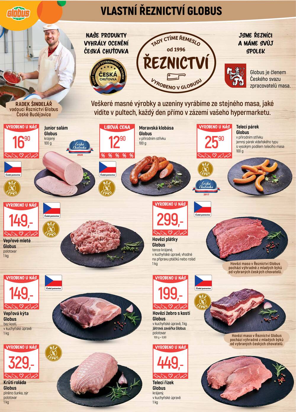 Akční leták Globus 9.9. - 15.9.2026 - Globus České Budějovice