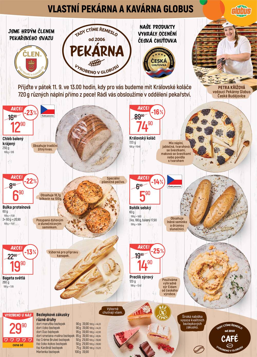 Akční leták Globus 9.9. - 15.9.2026 - Globus České Budějovice