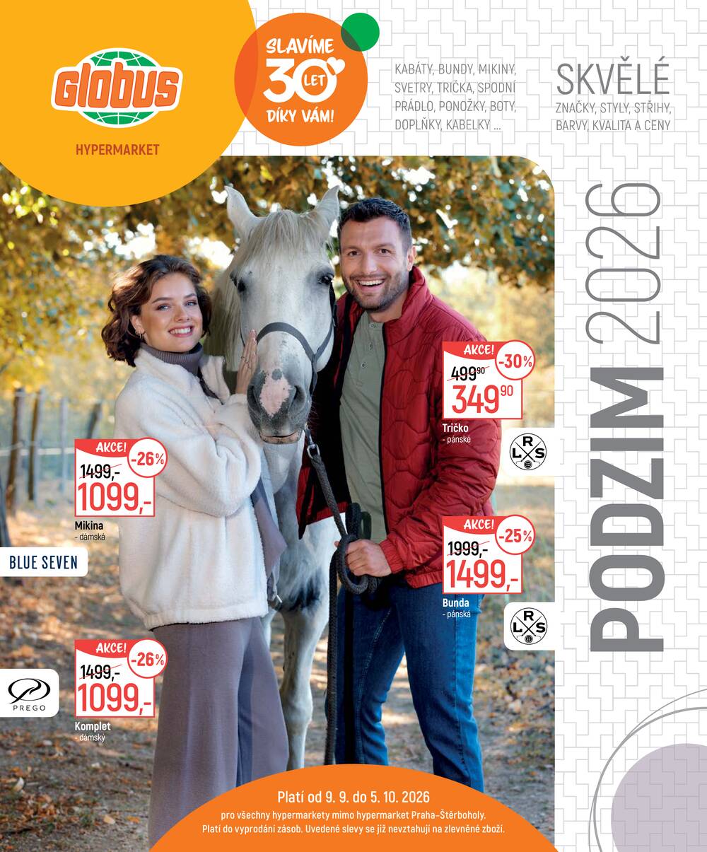 Leták Globus - Akční leták Globus 9.9. - 5.10.2026 - Globus Havířov - strana 1